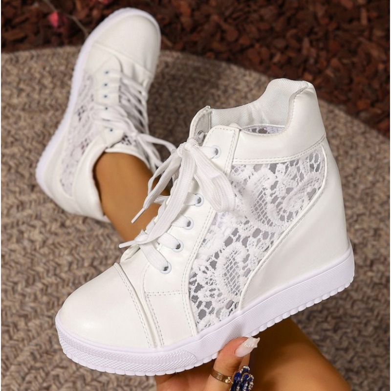 White Sneaker Care Kit - 2025 New Women Wedge Platform Sneakers