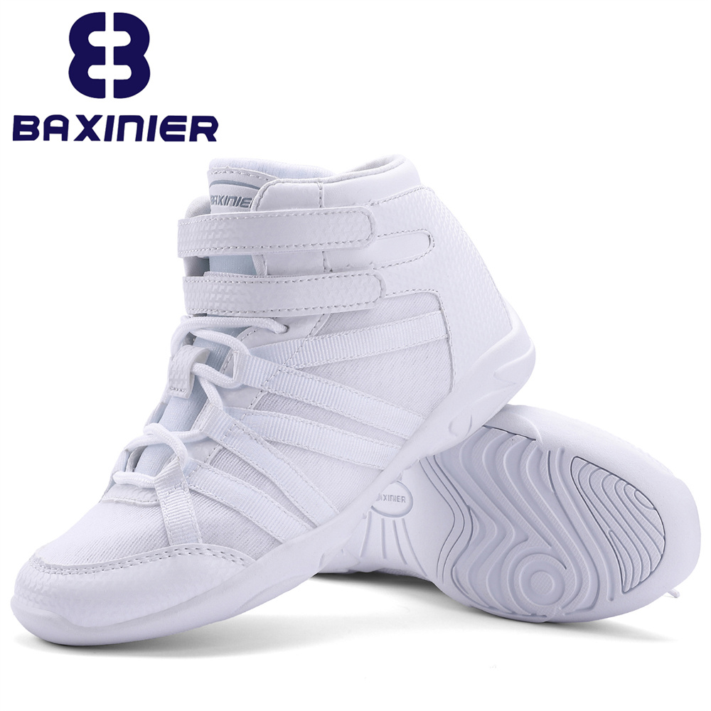 BAXINIER Girls White High Top  - White Sneaker Care Kit recension och pris