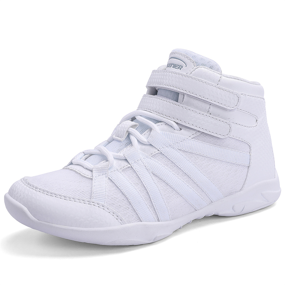 BAXINIER Girls White High Top  - White Sneaker Care Kit recension och pris