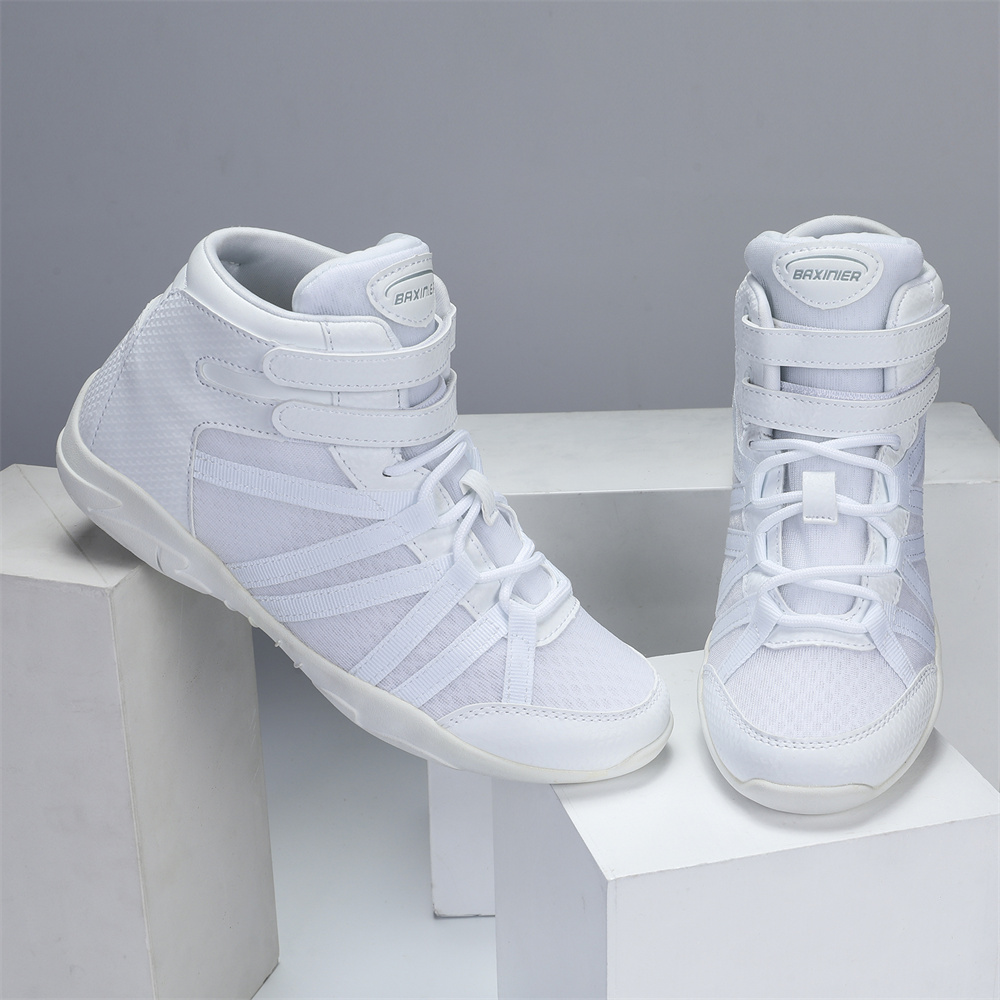 BAXINIER Girls White High Top  - White Sneaker Care Kit recension och pris